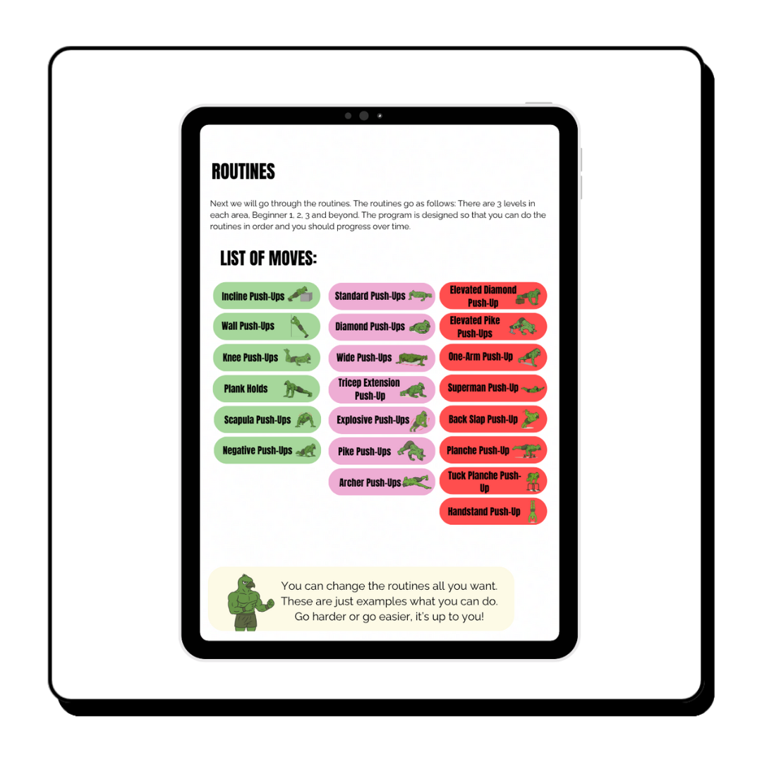 Beginner To Pro Push-Up Blueprint (DIGITAL)